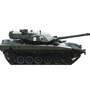 H37021 Russian Tank T-14 Armada Side View Cardboard Cutout Standee Standup