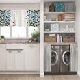 thumbnail image 5 of LALILO Kitchen Curtain Valance Arabesque Ornamental Arabic Rod Pocket Window Curtain 52"x 18" Set of 2, 5 of 5