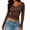 Brown, variant on Umfun Tops for Women Ribbed Knit Henley Top Long Sleeve Notch Neck Casual Blouse Slim Fit Button Front Basic Tunic Shirt for Fall Winter Daily Wear