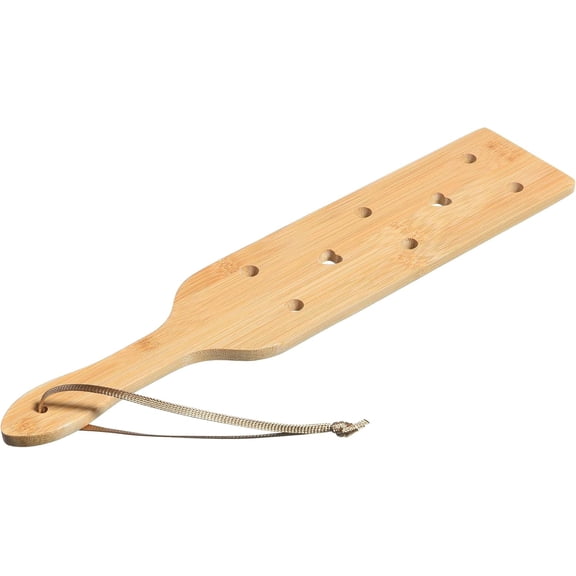 13.1 inch Bamboo Paddle with Airflow Holes,Solid Durable Wooden Lightweight Paddle with Smooth Surface,Fraternity Or Sorority Greek Wood Paddle