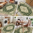 thumbnail image 5 of 3'x5' Area Rugs, Green Boho Southwestern Indoor Outdoor Area Rug for Living Room Bedroom, Antique Farmhouse Ethnic Washable Bathroom Rugs Kitchen Floor Carpet Mats Home Decor Aesthetic, 5 of 8