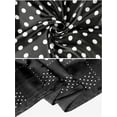 thumbnail image 4 of INSPIRE CHIC Women Polka Dots 35' Large Scarf Satin Silk Like Square Head Wrap Bandanas Neck Scarves, 4 of 6