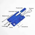 thumbnail image 6 of 8-in-1 Multi-Tool Card D, Portable Combination Tool with Screwdriver and Letter Opener, Stainless Steel Credit Card Size Tool for Office, Outdoor, and Emergency Kit, 6 of 9