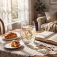 thumbnail image 6 of SLYNSHome Stemless Wine Glass With Vintage Embroidery Style, Astrology Horoscope Printed Glass Cup,Drinkware Gift For Home Bar, 6 of 7
