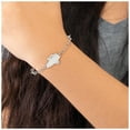 thumbnail image 5 of Auriga Fine Jewelry 925 Sterling Silver Polished Angel ID Bracelet 5inch for Women, 5 of 5