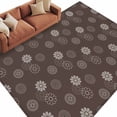 thumbnail image 6 of Brown Daisy Area Rug 5x8 Washable Rug Non Slip Modern Farmhouse Chrysanthemum Floral Large Area Rug Soft Stainresistant Indoor Floor Carpet for Living Room Bedroom Home Office Dining Room Nursery, 6 of 8
