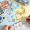 thumbnail image 3 of 1 Box 30Pcs 5 Colors Cute Knit Stitch Markers Knitting Crochet Markers Enamel Dolphin Planner Charms Removable Leverback Locking Stitch Marker for Crocheting Weaving Sewing Jewelry Making, 3 of 5