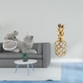thumbnail image 2 of Estatua de gato de resina, figura de escritorio, adorno de estante, escultura dorada, pieza de arte animal decorativa con mano de obra fina, adecuada, 2 of 8