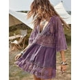 thumbnail image 2 of Swimsuit Coverup for Women Lace Stitching Bathing Suit Cover Ups Plus Size Beach Coverup Alsol Lamesa, 2 of 6
