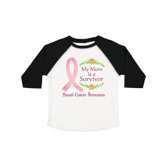 Inktastic My Mom is a Survivor Breast Cancer Awareness Boys or Girls Toddler T-Shirt