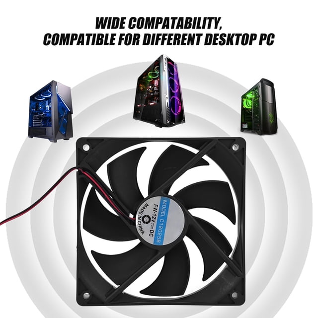 Ventilador enfriador de CPU NikouMX 2 piezas 120 mm alto flujo de aire
