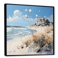 thumbnail image 2 of Designart "Charming Seaside Escape I" Beach Floater Framed Canvas Wall Art, 2 of 5