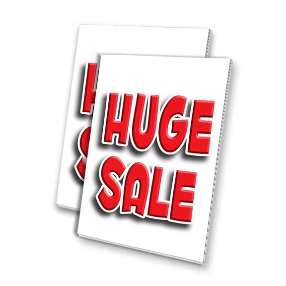Huge Sale (24" X 36") 4mm Corrugated Plastic Panel, Graphics Applied To 1 Side (Pk of 2)