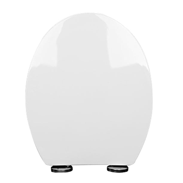 Injueey Tapa de inodoro Worallymy, asiento de plástico grueso, tapa Universal de bajo ruido con tornillos de base Juegos de accesorios de baño