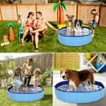 Hanmun Collapsible Kiddie Pool Hard Plastic Dog Pool 32" Ball Pit for