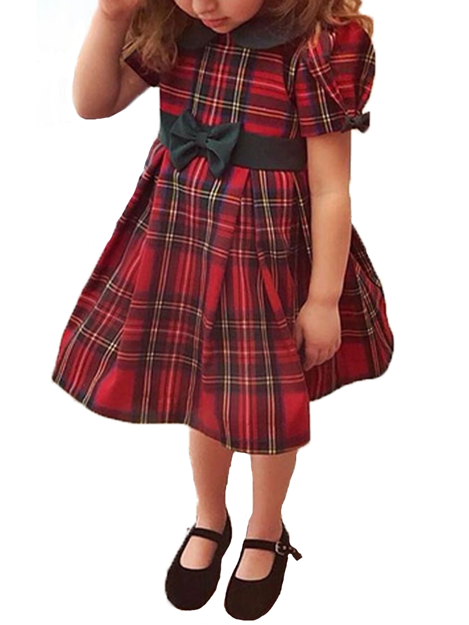 girls red xmas dress