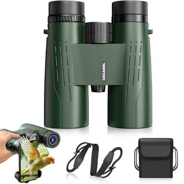 Binoculars for Adults 12x42 Binoculars with HD FMC BAK4 Prisms, Low Light Vision, Waterproof Portable Binoculars Portable for Hunting, Bird Watching & Outdoor Sports