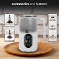 thumbnail image 3 of NELO Electric Milk Frother, 4 In 1 Digital Milk Frother and Steamer with Real-Time Temperature Control, Automatic Frother for Cof, 3 of 7
