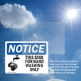 thumbnail image 6 of (2 Pack) This Sink For Hand Washing Only With Symbol OSHA Notice Sign, 6 of 7