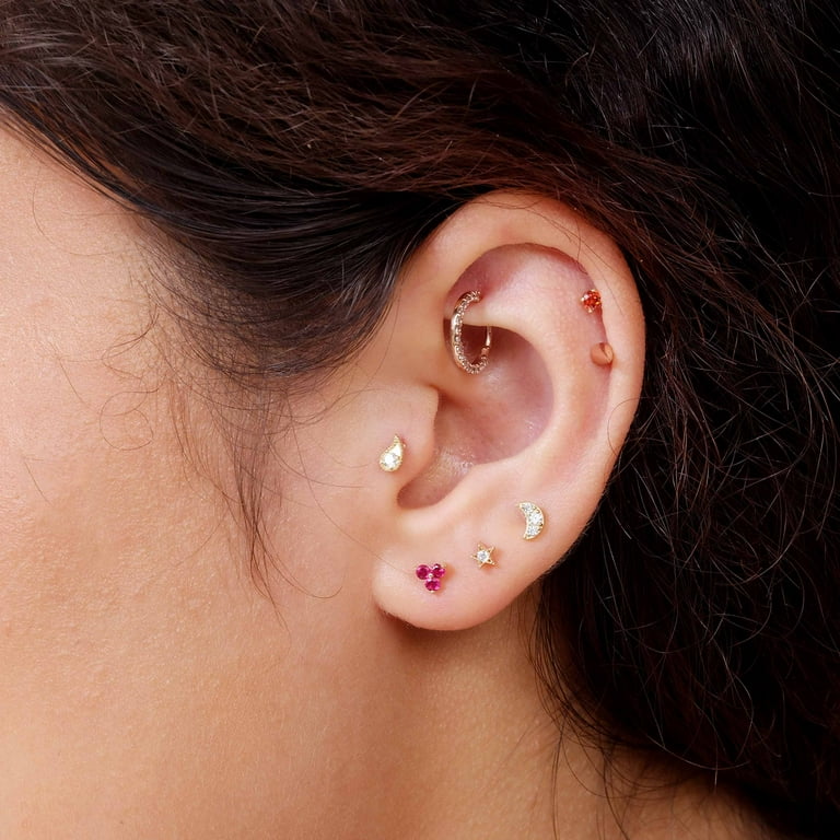 14k rose gold tragus earring outlet