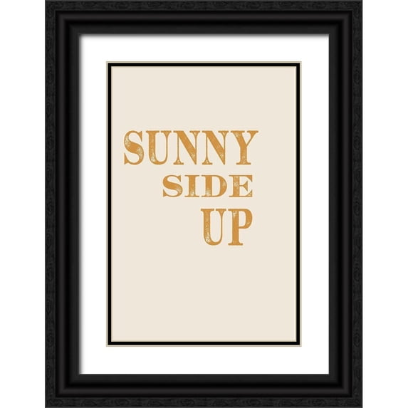 Murdock, Ramona 11x14 Black Ornate Wood Framed with Double Matting Museum Art Print Titled - Sunny Side Up No. 1
