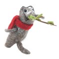 thumbnail image 2 of Holiday Handmade Decorations Christmas Figurines - Set of 2 (Spectacle Mouse), 2 of 3