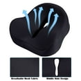 thumbnail image 5 of Deago Memory Foam Seat Cushion for Office Chair & Car, Ergonomic Cushions Pad Pillow for Pressure Relief Sciatica & Pain Relief for Long Sitting (Black), 5 of 9