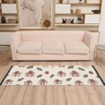 thumbnail image 2 of Yayeee Runner Rug for Bedroom 2'x6' Machine Washable Hallway Non Slip Mat, Beige Christmas Gift Pattern, 2 of 8