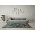 thumbnail image 3 of Ahgly Company Indoor Round Persian Light Blue Traditional Area Rugs, 7' Round, 3 of 4