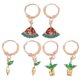 thumbnail image 1 of 3 pares de pendientes con temática de frutas, joyería para las orejas, decoraciones elegantes para las orejas, 1 of 3