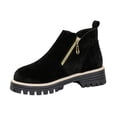 thumbnail image 2 of Willtoo Ankle Boots for Women, ​Fall Boots​ Low Heel Chunky Platform, ​Booties​ Non-Slip Outdoor Walking Shoes, ​Comfort ​Winter Boots, 2 of 5