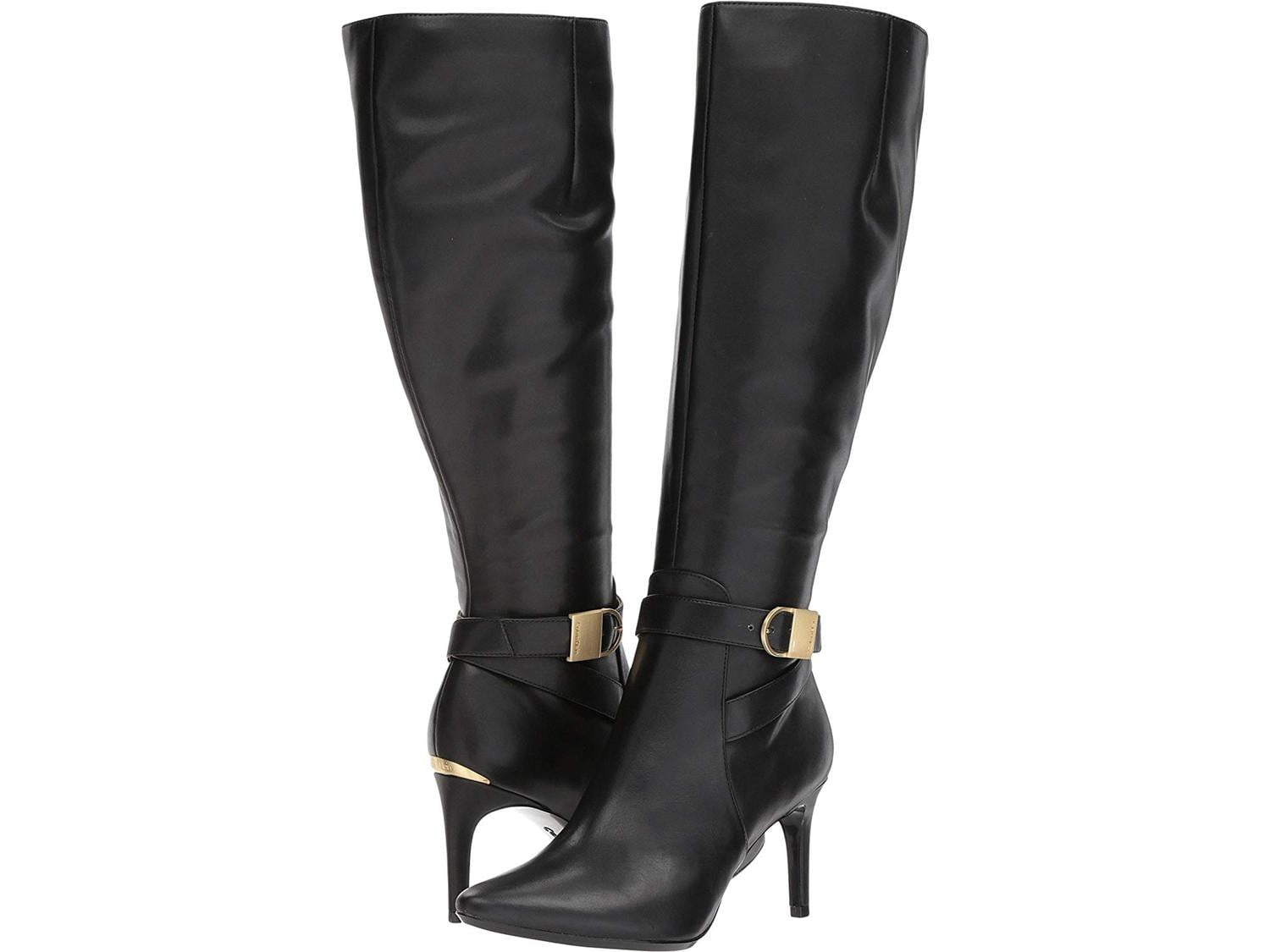 calvin klein jemamine wide calf boot