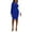 Royal Blue/White, variant on Women's Quinn Colorblocked Split-Sleeve Dress Kasper Gold/Royal Blue XL