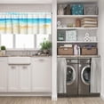 thumbnail image 5 of LALILO Kitchen Curtain Valance Summer Tropical Beach With Rod Pocket Window Curtain 52"x 18" Set of 2, 5 of 5