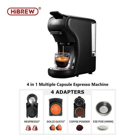 1pc Coffee Machine 19 Bar 3 In 1 & 4 In 1 Multiple Capsule Espresso Cafeteria Pod Coffee Maker Dolce Milk & Espresso & Powder
