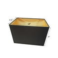 thumbnail image 2 of Rectangular Drum Lampshade (6.5x12) (6.5x12) x 9 Softback Black Shantung Fabric, 2 of 5