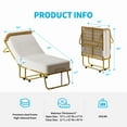 thumbnail image 2 of MUZZ Folding Bed with 5 Inch Foam Mattress, 75" x 31" Rollaway Bed with Sturdy Metal Frame, Foldable Guest Bed for Adults, Upgraded, 2 of 8