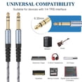 thumbnail image 3 of Cable de guitarra JOLGOO TRS de 1/4 pulgadas, paquete de 2 m, 3 of 7