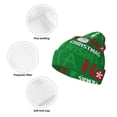 thumbnail image 3 of Picia Cute Santa Pattern Knitted Beanie Hat for Men and Women , Unisex Winter Warm Stretchy Knit Cap Thick Fisherman Beanies Cuffed Plain Skull Caps, 3 of 6