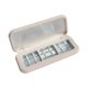 thumbnail image 3 of Caja de paleta de maquillaje vacía, contenedor de maquillaje, ligero con espejo para cosméticos DIY, organizador de sombras de ojos y lápiz labial, 3 of 9