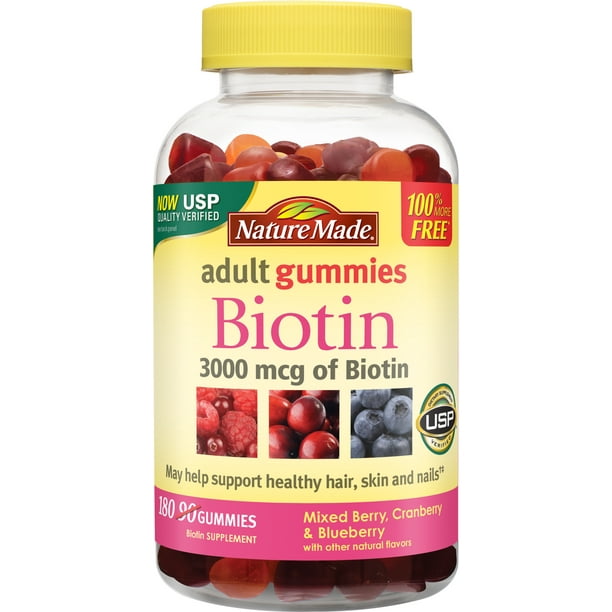 Nature Made Biotin Adult Gummies, 3000 mcg, 90 Count