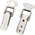 thumbnail image 5 of Pestillo de capó 12 piezas Pestillo de palanca Cerrojo de puerta, pestillo de resorte con gancho Hardware de acero inoxidable Cierre de palanca de cajón para caja, estuche sin cerr, 5 of 5