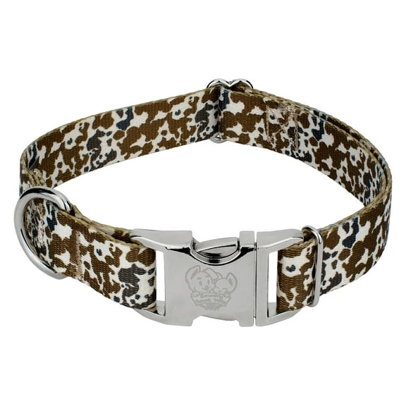 Country Brook Petz® Premium Cow Print Dog Collar, Medium