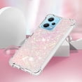 thumbnail image 4 of Slim Fit Phone Case for Redmi Note 12 4G, Glitter Liquid Quicksand Effect Silicone Soft TPU Case with Camera Lens and Screen Protection for Redmi Note 12 4G,LSWT Pink, 4 of 12
