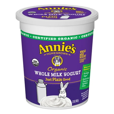Annie's Organic Whole Milk Yogurt, 32 Oz.