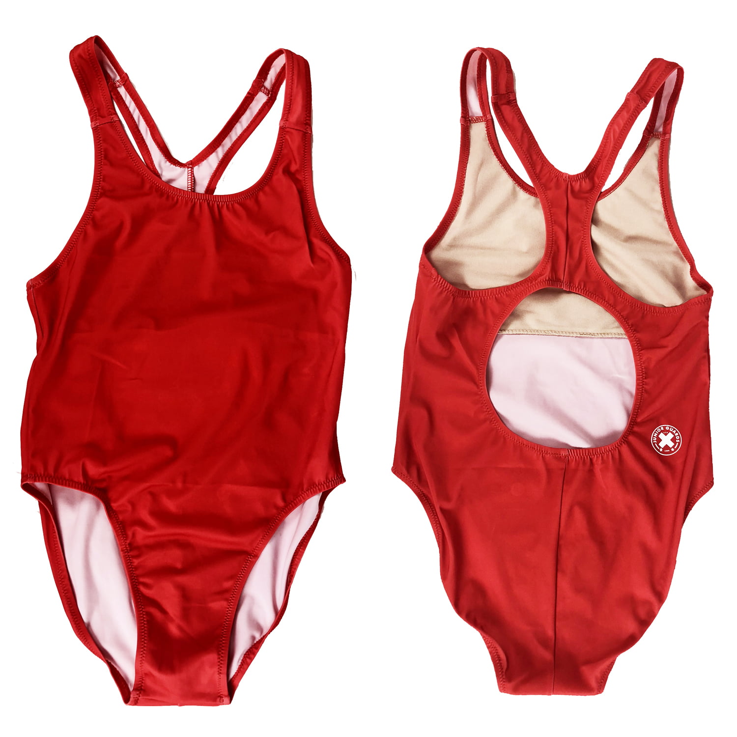 Junior Guard 2-Piece Thin Strap Swimsuit Red (Read Sizing)