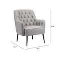 thumbnail image 3 of Tasmania Accent Chair Gray, 3 of 9