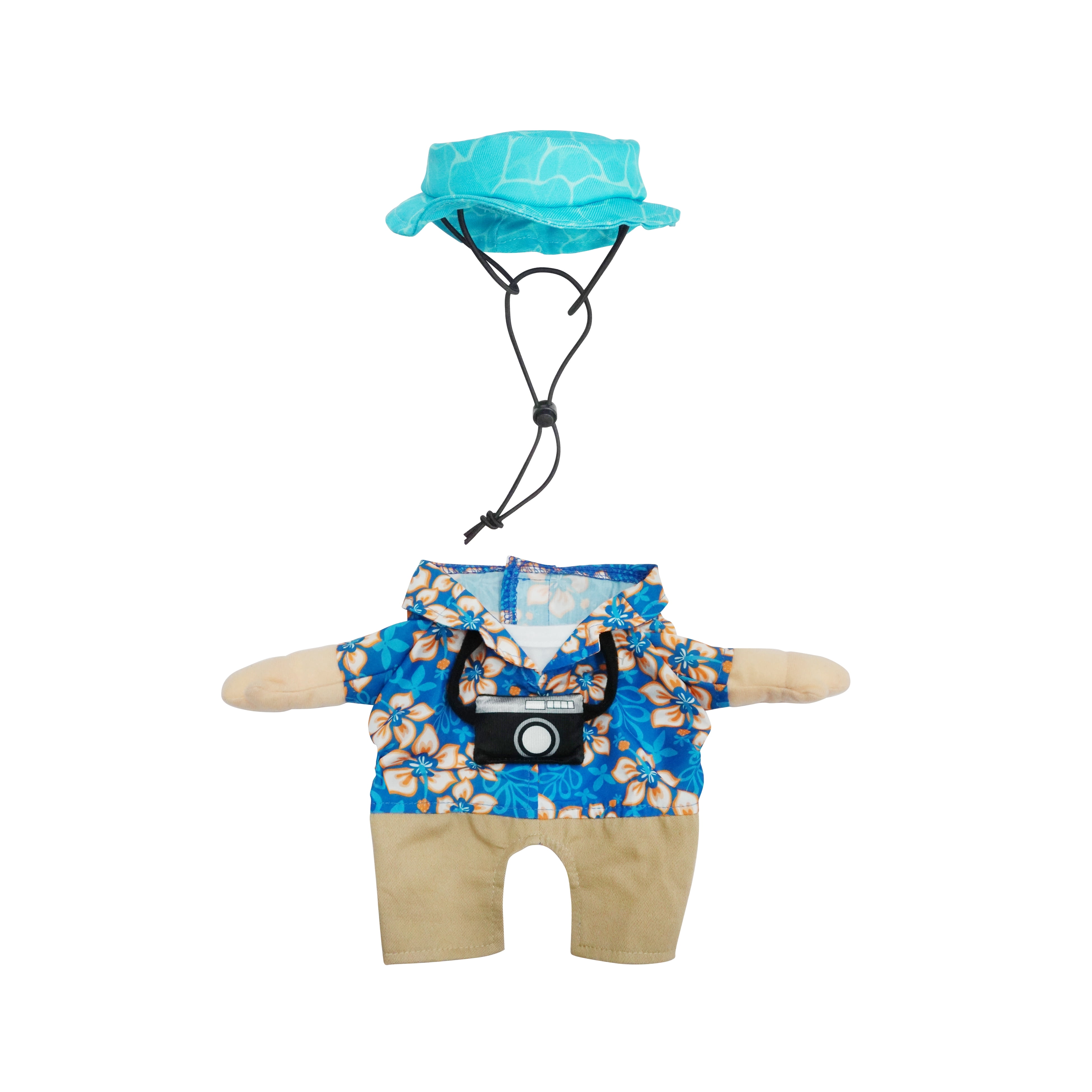 Best Furry Friends Costume for Dogs or Cats, Summer Tourist, X-Small