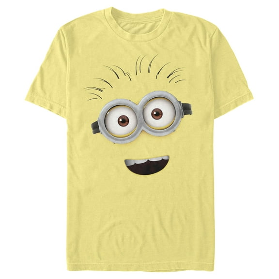 Men's Despicable Me Minions Phil Big Face  Graphic Tee Banana Medium