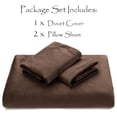 thumbnail image 4 of KITYDALK Premium Velour Velvet Duvet Cover Set - Duvet Cover (90” x 90”) & 2 Pillow Shams (20” x 26”) - 3-Piece Set - Mink, Queen Size, 4 of 8